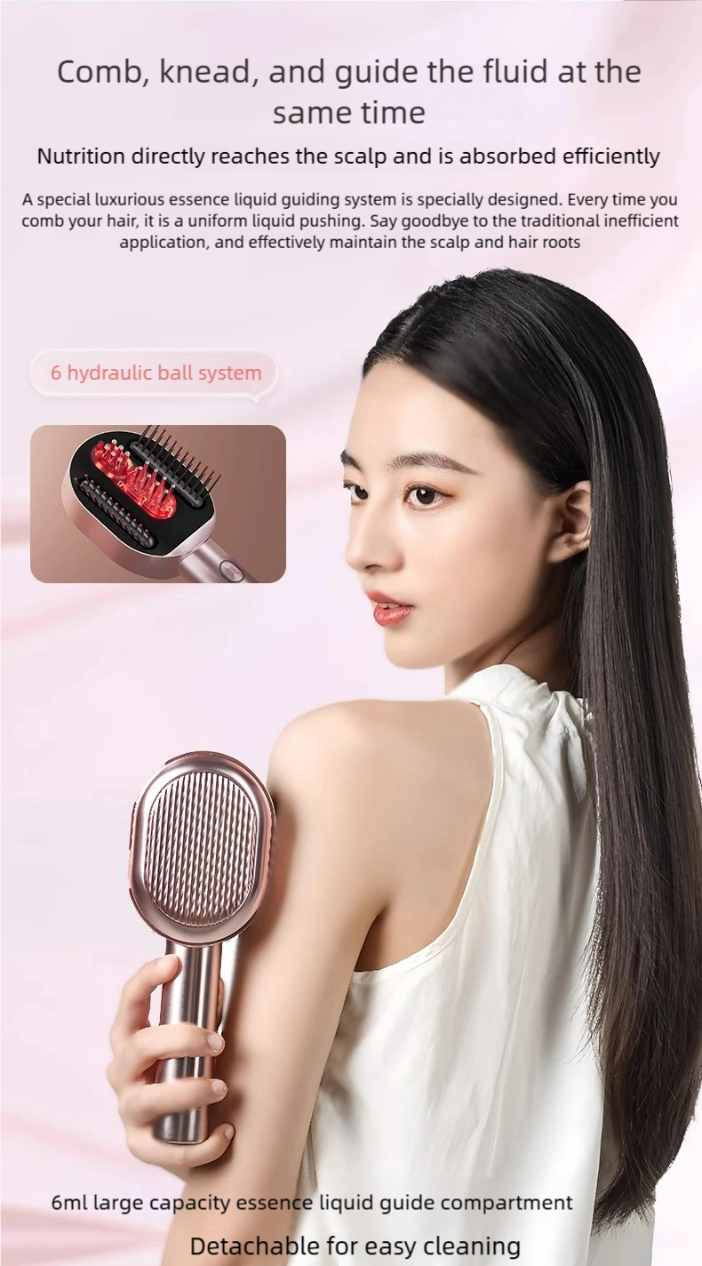 Load image into Gallery viewer, Red Light Scalp Massager Comb | 3 Modes, Waterproof, Rechargeable | Relaxation & Scalp Care Tool
