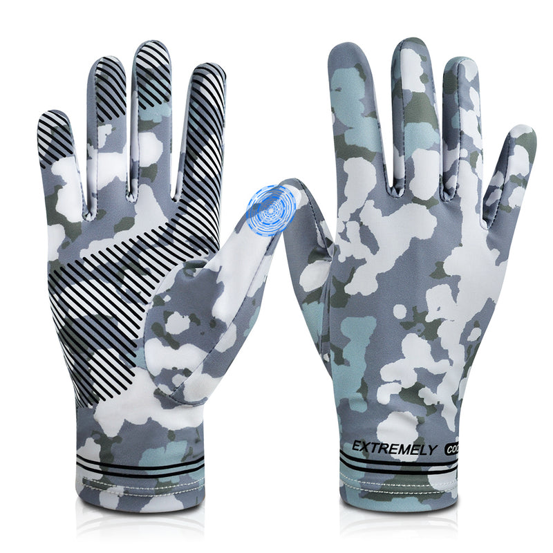 Load image into Gallery viewer, Cycling Gloves Touchscreen Full Finger Sun UV Protection UPF 50+ Summer Gloves for Driving Fishing