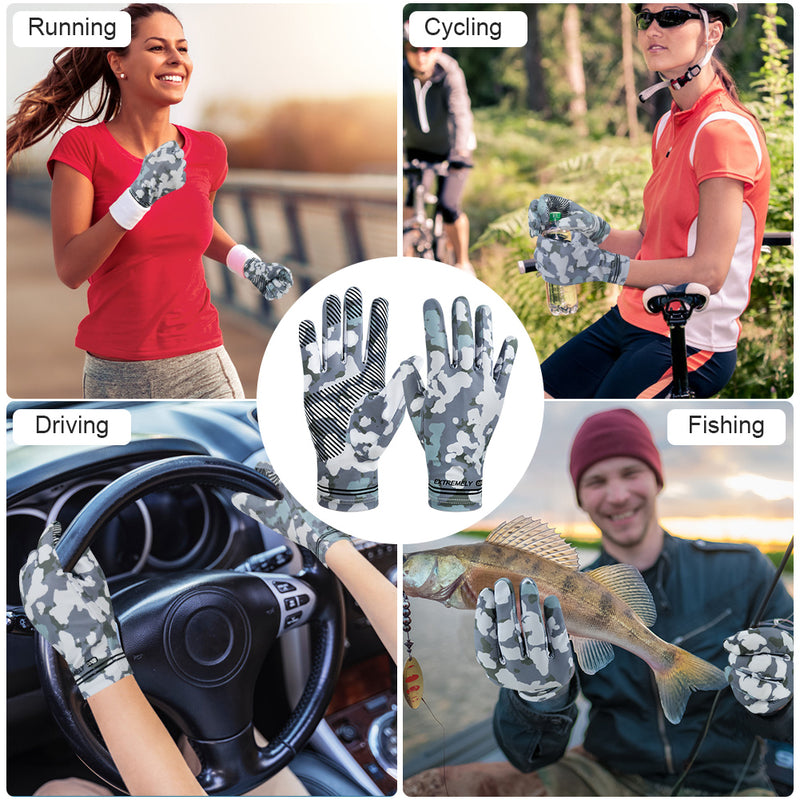 Load image into Gallery viewer, Cycling Gloves Touchscreen Full Finger Sun UV Protection UPF 50+ Summer Gloves for Driving Fishing