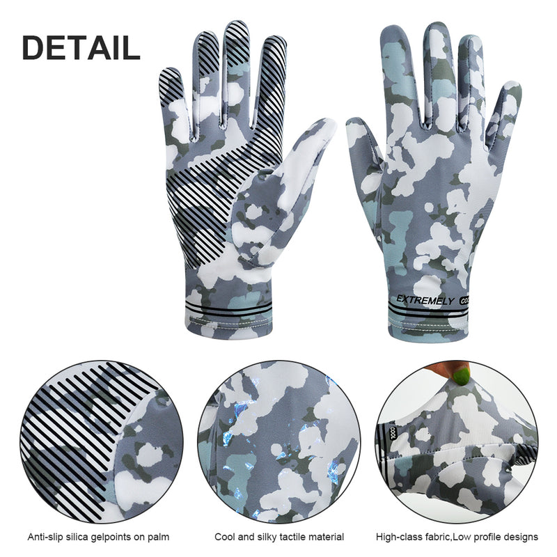 Load image into Gallery viewer, Cycling Gloves Touchscreen Full Finger Sun UV Protection UPF 50+ Summer Gloves for Driving Fishing