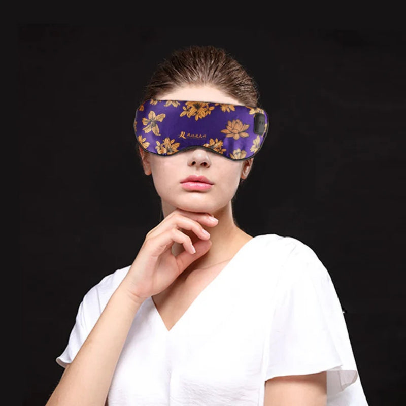 Load image into Gallery viewer, Silk Massage Heating Eye Mask Vibration