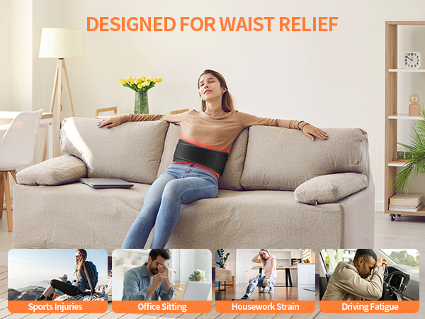 Load image into Gallery viewer, SNOW DEER Red Light Wellness Belt – 850nm Near-Infrared & 660nm Red Light for Muscle Comfort, Circulation Wellness, and Discomfort Management, with Timer and Controller
