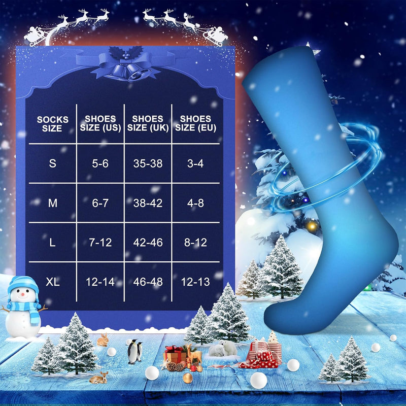 Load image into Gallery viewer, SNOW DEER Hunting Heated Socks with App Control for Men Women, Rechargeable Electric Heating Warm Sock for Motorcycle Hunting Ski Hiking Cold Winter Work Washable