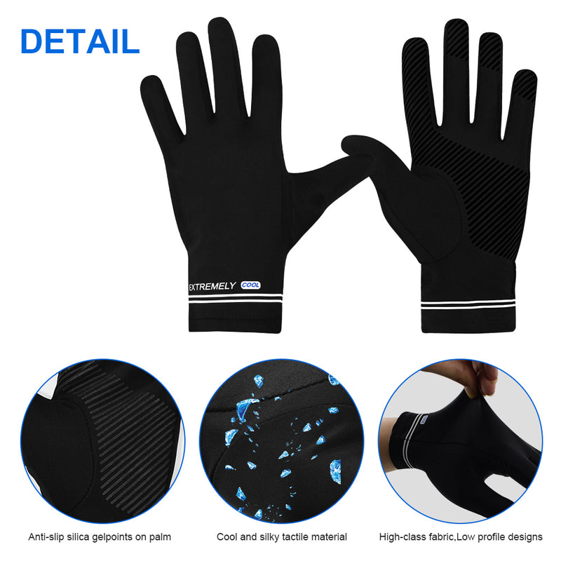 Load image into Gallery viewer, Cycling Gloves Touchscreen Full Finger Sun UV Protection UPF 50+ Summer Gloves for Driving Fishing