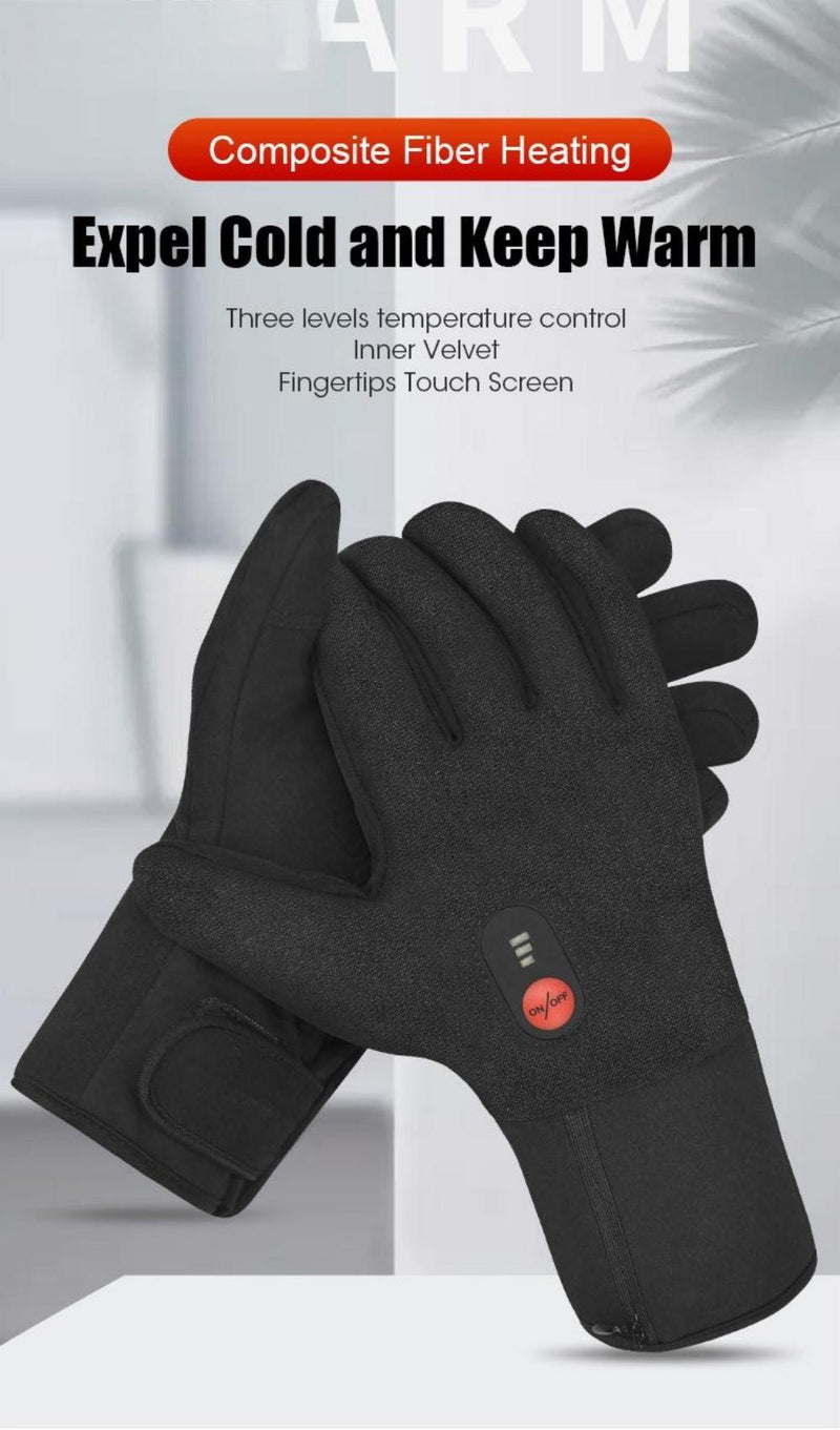 Load image into Gallery viewer, SNOW DEER Heated Gloves for Men Women, Touchscreen, Waterproof, Outdoor & Indoor Hand Warmers for Climbing,Motorcycling,Skiing