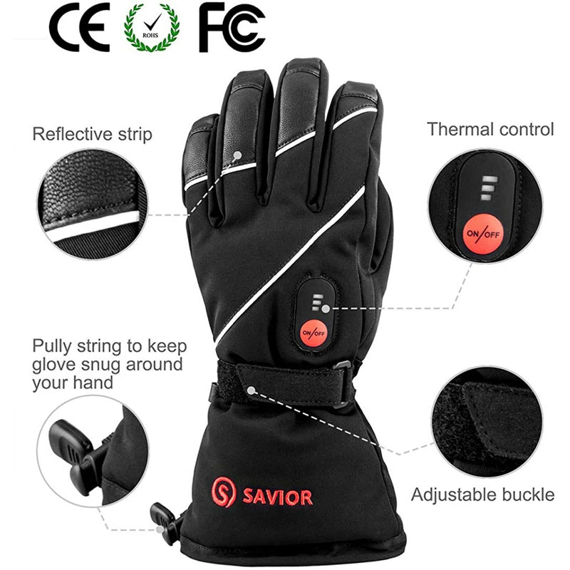 Load image into Gallery viewer, Snow Deer Heated Gloves for Men Women, Rechargeable Electric Heated Gloves ,Heated Skiing Gloves and Snowboarding Gloves
