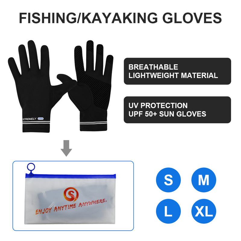 Load image into Gallery viewer, Cycling Gloves Touchscreen Full Finger Sun UV Protection UPF 50+ Summer Gloves for Driving Fishing
