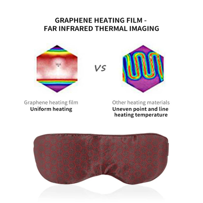 Load image into Gallery viewer, Silk Massage Heating Eye Mask Vibration