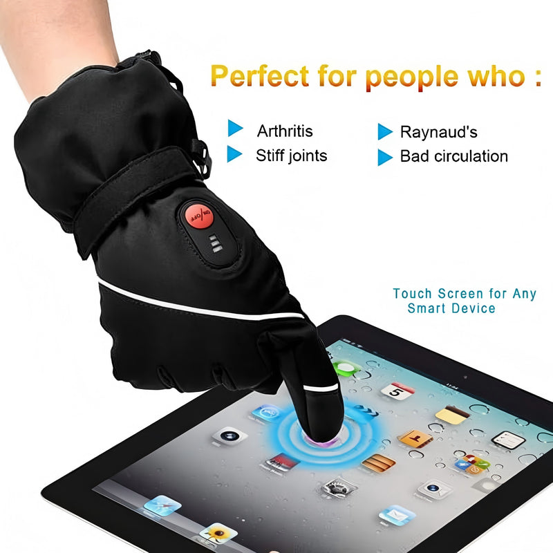 Load image into Gallery viewer, Snow deer Unisex Heated Gloves 7.4V 2200mAh Electric Rechargeable Winter Warm Glove Liners for Arthritis Raynaud Thin Gloves Riding Ski Snowboarding Hiking Cycling Hand Warmers