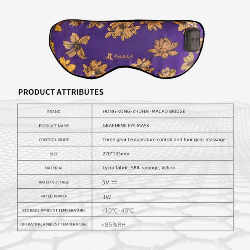 Load image into Gallery viewer, Silk Massage Heating Eye Mask Vibration