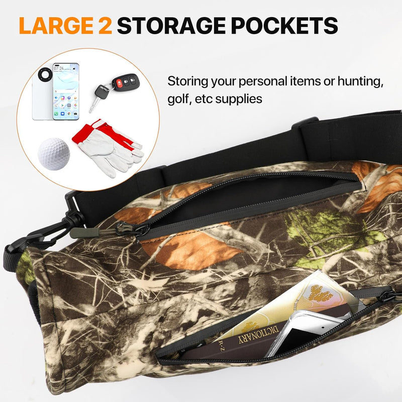 Load image into Gallery viewer, SNOW DEER Heated Hand Muff with 7.4V Rechargeable Battery, Electric Hand Warmer Pouch for Hunting Golf Camping Winter Outdoor