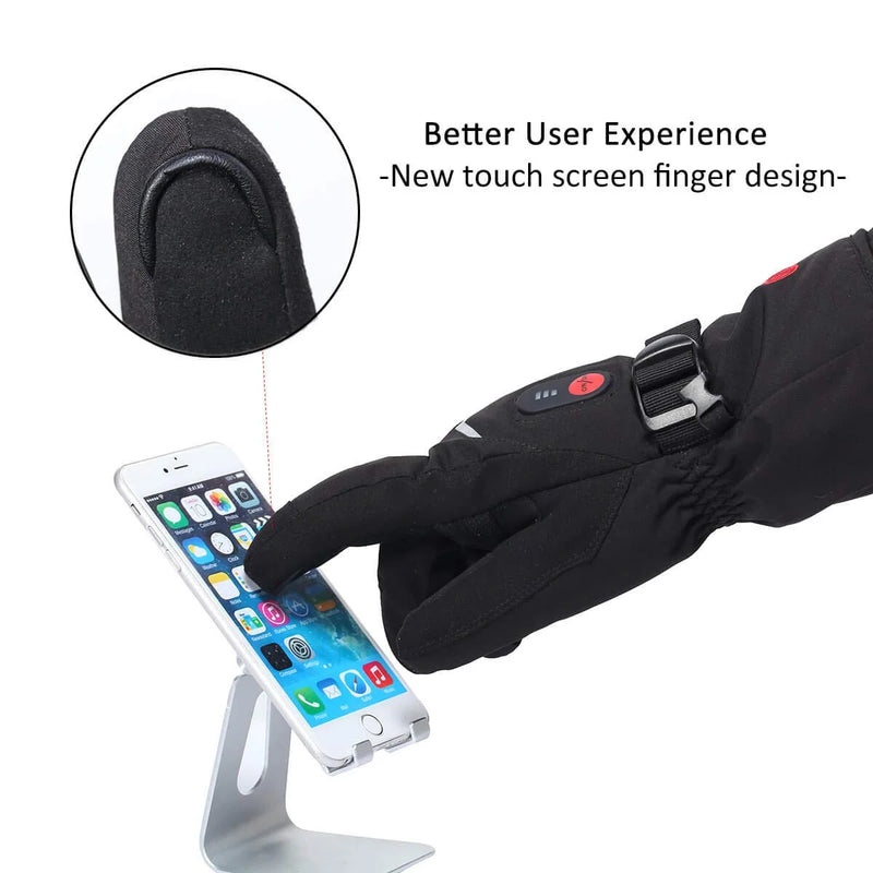Load image into Gallery viewer, Snow Deer Heated Gloves, Unisex Rechargeable Battery Powered Electric Heating Glove for Winter Outdoor Working Snow Ski Snowboarding Hunting Snowmobiling Motorcycle Riding