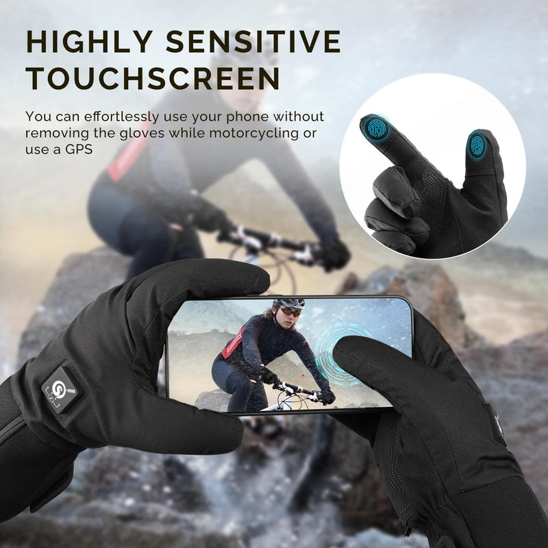 Load image into Gallery viewer, Snow Deer Heated Glove for Men Women, Rechargeable Battery Electric Savior Heated Gloves, Winter Warm Glove for Arthritis Raynaud, Gloves Riding Ski Snowboarding Hiking Cycling Hand Warmers
