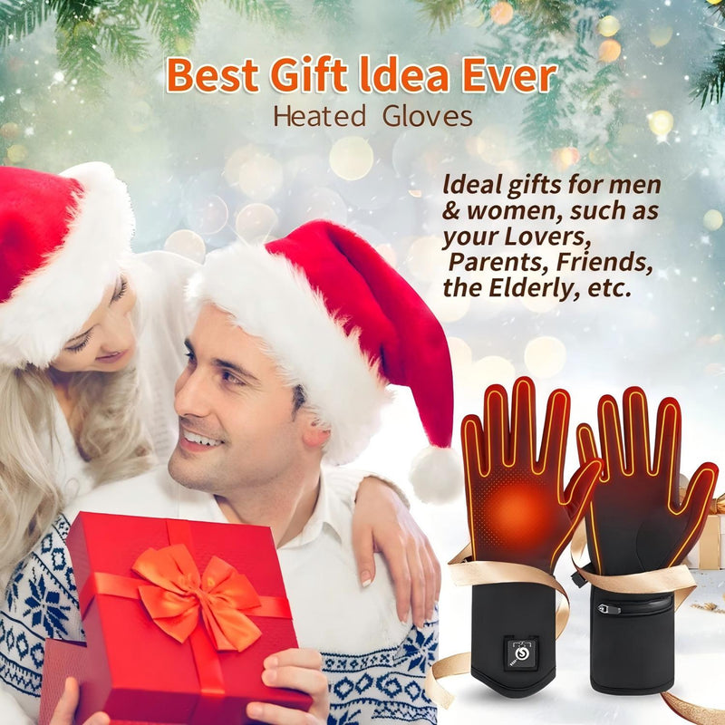 Load image into Gallery viewer, Snow Deer Heated Glove Liners for Men Women,Rechargeable Electric Battery Heating Riding Ski Snowboarding Hiking Cycling Hunting Thin Gloves Hand Warmer Arthritis&Raynaud's