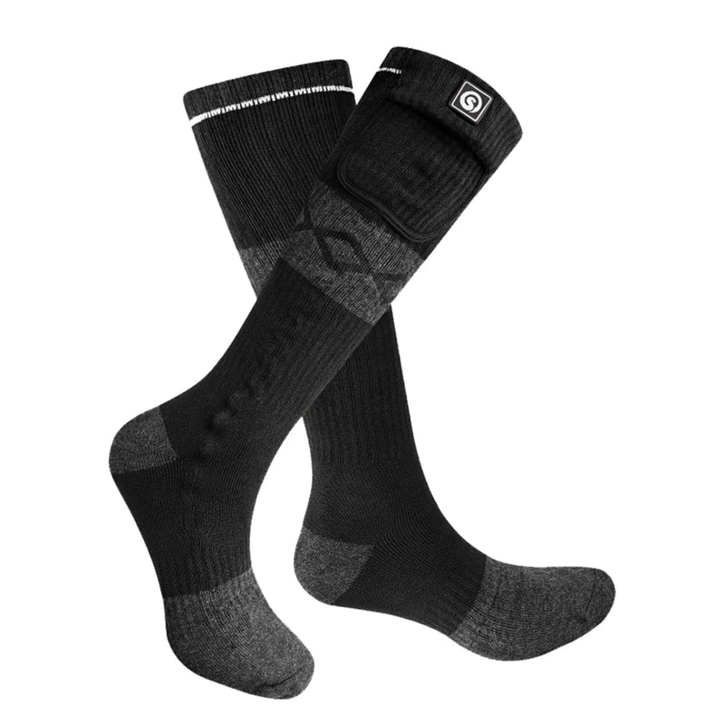 Load image into Gallery viewer, SNOW DEER Electric Rechargable Battery Heating Socks Leg Warmers, Winter Cold Feet Hunting Ski Camping Hiking Riding Motorcycle Snowboating Thermal Warm Socks