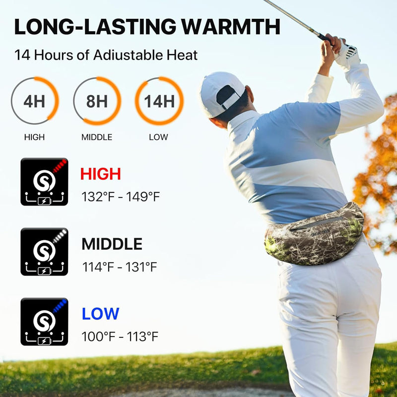 Load image into Gallery viewer, SNOW DEER Heated Hand Muff with 7.4V Rechargeable Battery, Electric Hand Warmer Pouch for Hunting Golf Camping Winter Outdoor
