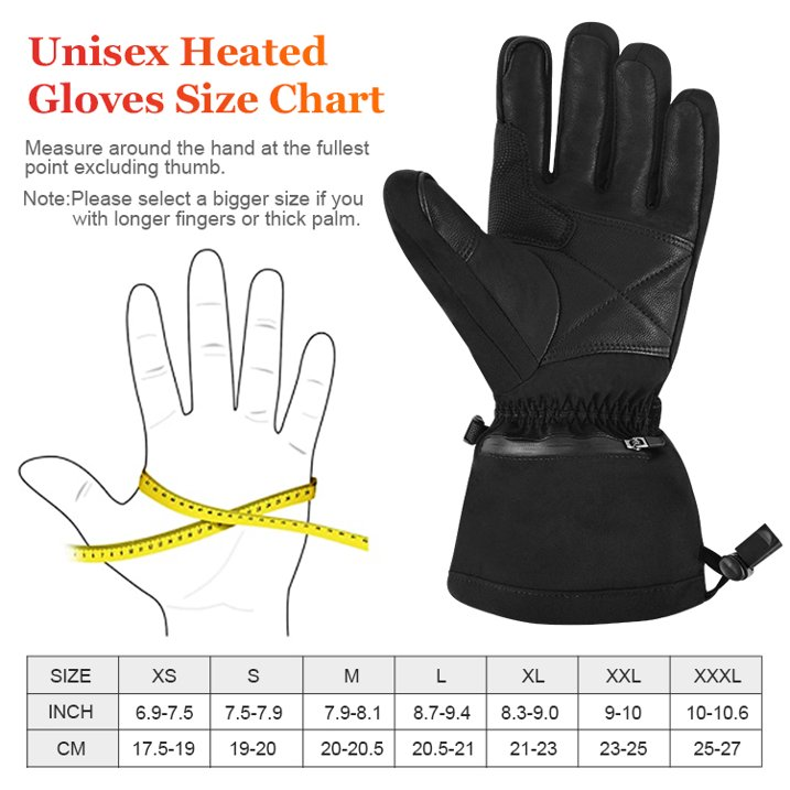 Load image into Gallery viewer, SNOW DEERElectric Heated Gloves, Waterproof & Windproof Ski Gloves with Rechargeable Battery & Touchscreen - Three Heat Settings for Cold Weather Snowboarding