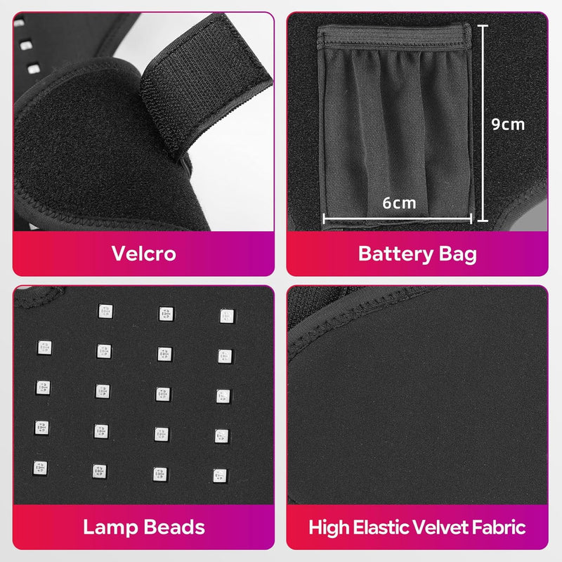 Load image into Gallery viewer, SNOW DEER Red Light Wellness Foot Wrap, 660nm&850nm Near Infrared Light Foot Wrap for Comfort, Rechargeable Red Light Foot Care Pad