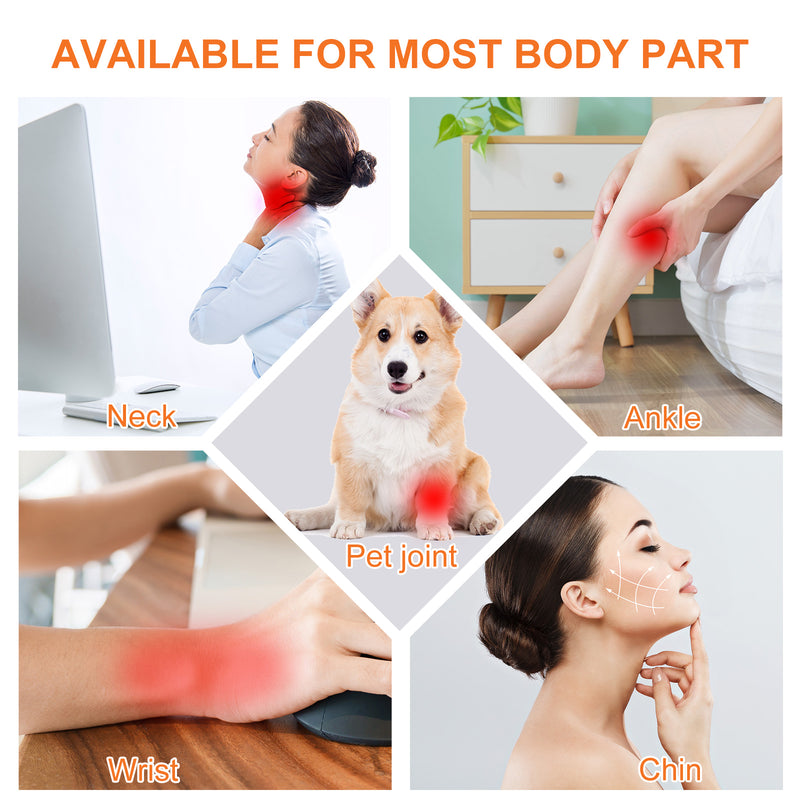 Load image into Gallery viewer, SNOW DEER Red Light Wellness Neck Belt – 850nm Near-Infrared & 660nm Red Light Wearable Wrap for Chin, Neck, Wrist, Leg & Hand, Portable with Timer