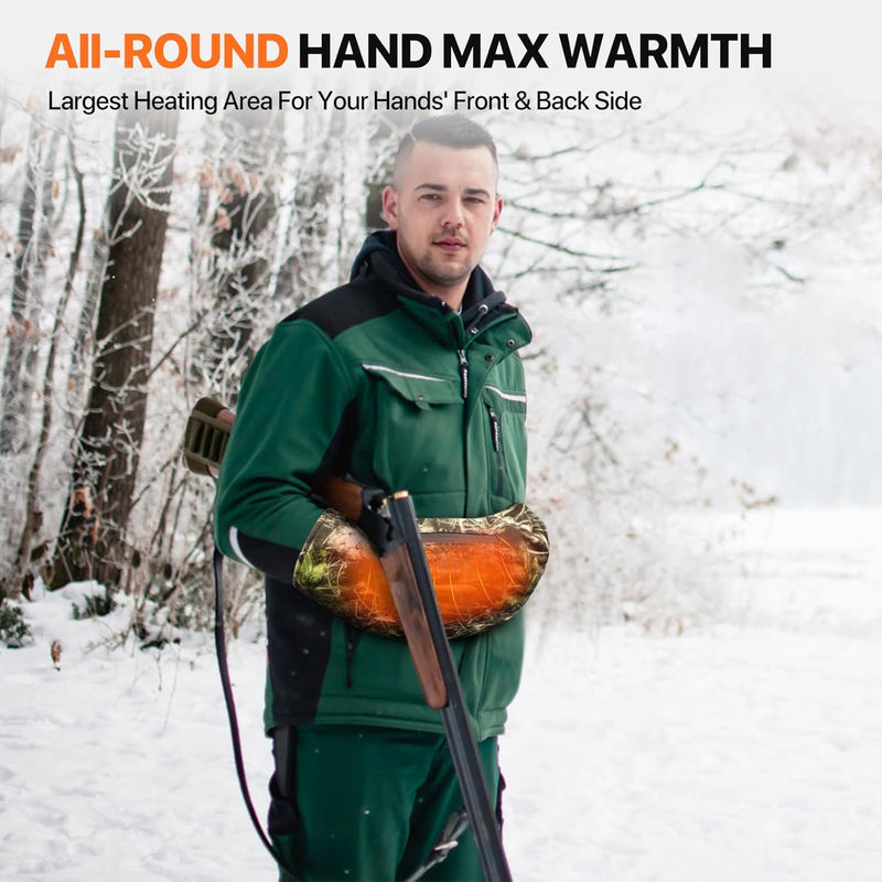 Load image into Gallery viewer, SNOW DEER Heated Hand Muff with 7.4V Rechargeable Battery, Electric Hand Warmer Pouch for Hunting Golf Camping Winter Outdoor