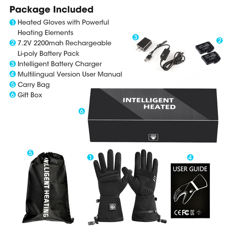 Load image into Gallery viewer, SNOW DEER Heated Gloves for Women Men Rechargeable Waterproof,Glove Liners Ski Snow Gloves for Cold Weather Winter Hand Warmers