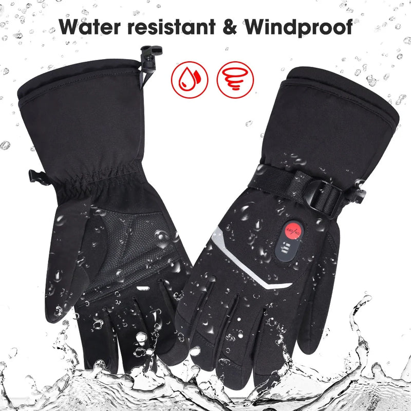 Load image into Gallery viewer, Snow Deer Gloves for Men Women, Rechargeable Electric Heated Gloves ,Heated Skiing Gloves and Snowboarding Gloves