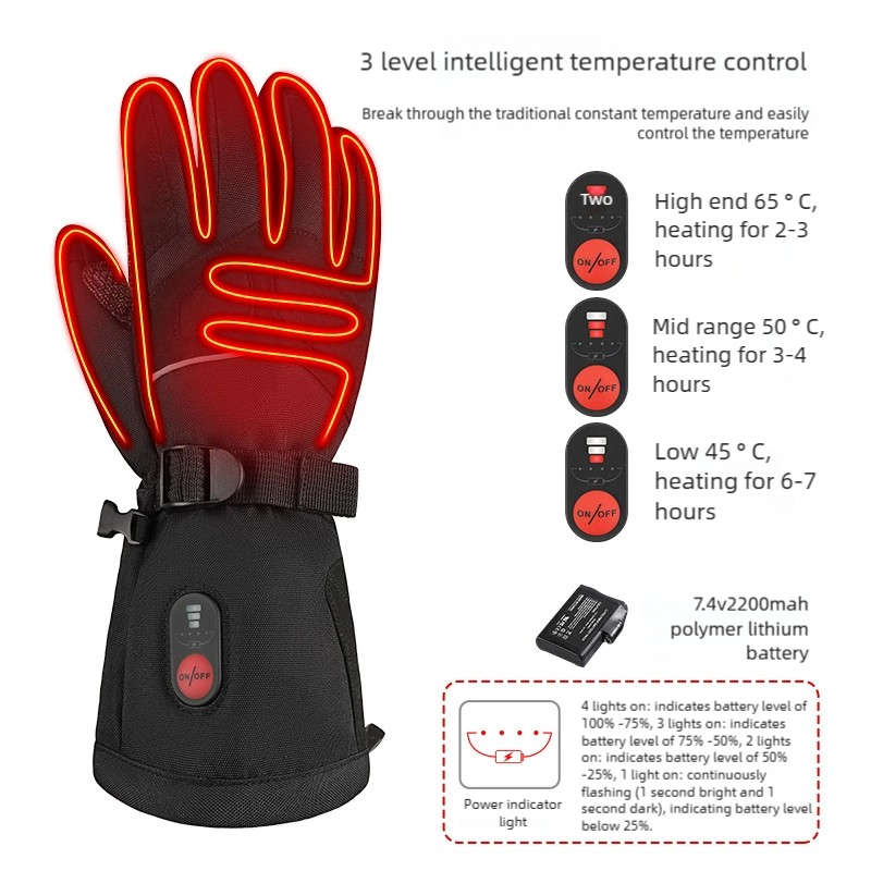 Load image into Gallery viewer, SNOW DEER Heated Work Gloves Men Rechargeable Waterproof, Cut-Resistance Heated Gloves for Men Women, Touchscreen Heated Working Gloves for Men Outdoor Work