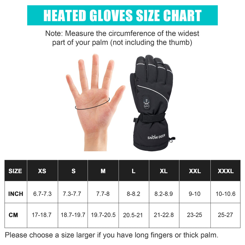 Load image into Gallery viewer, SNOW DEER Upgraded Heated Gloves Men Women,Ski Motorcycle Electric Battery Mittens Gloves