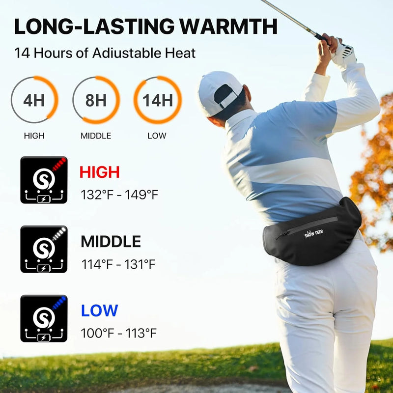 Load image into Gallery viewer, SNOW DEER Heated Hand Muff with 7.4V Rechargeable Battery, Electric Hand Warmer Pouch for Hunting Golf Camping Winter Outdoor