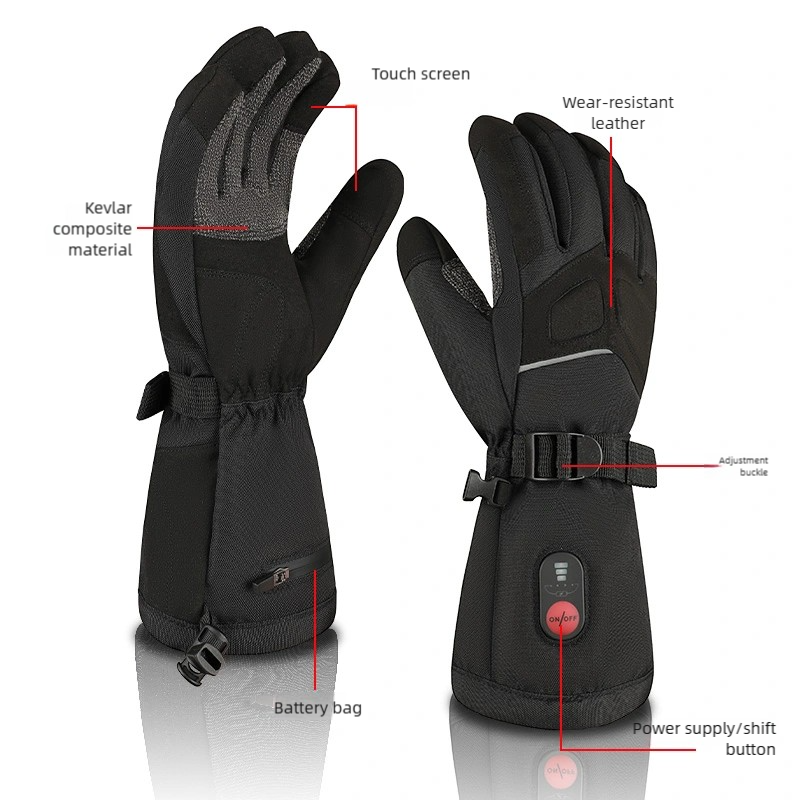 Load image into Gallery viewer, SNOW DEER Heated Work Gloves Men Rechargeable Waterproof, Cut-Resistance Heated Gloves for Men Women, Touchscreen Heated Working Gloves for Men Outdoor Work