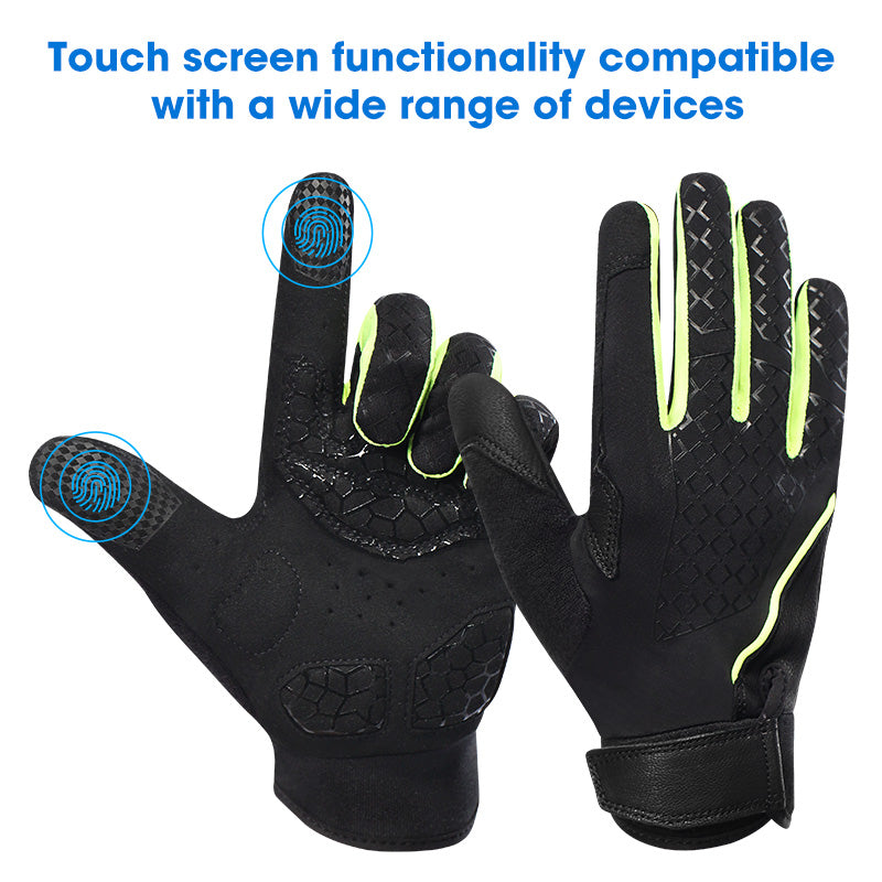 Load image into Gallery viewer, SNOW DEER Workout Gloves, Full Finger Padded Palm Weight Lifting Gym Gloves for Men & Women, Touch Screen Fingertips Washable Grip Gloves