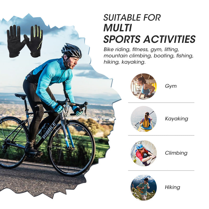 Load image into Gallery viewer, SNOW DEER Workout Gloves, Full Finger Padded Palm Weight Lifting Gym Gloves for Men & Women, Touch Screen Fingertips Washable Grip Gloves