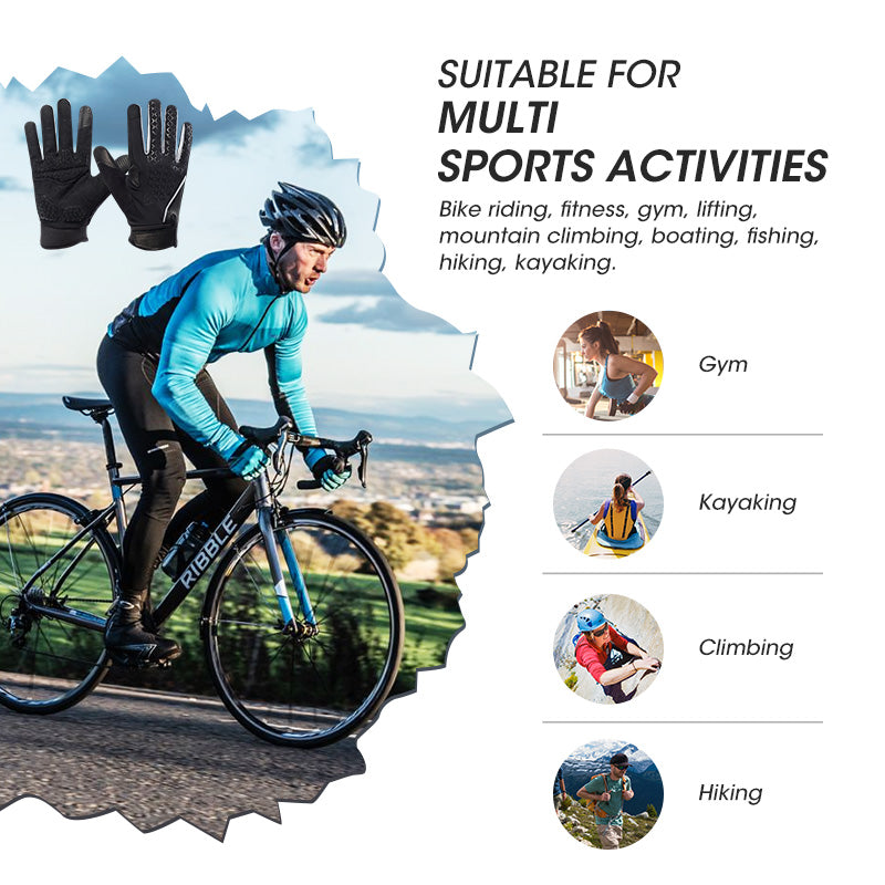 Load image into Gallery viewer, SNOW DEER Workout Gloves, Full Finger Padded Palm Weight Lifting Gym Gloves for Men & Women, Touch Screen Fingertips Washable Grip Gloves