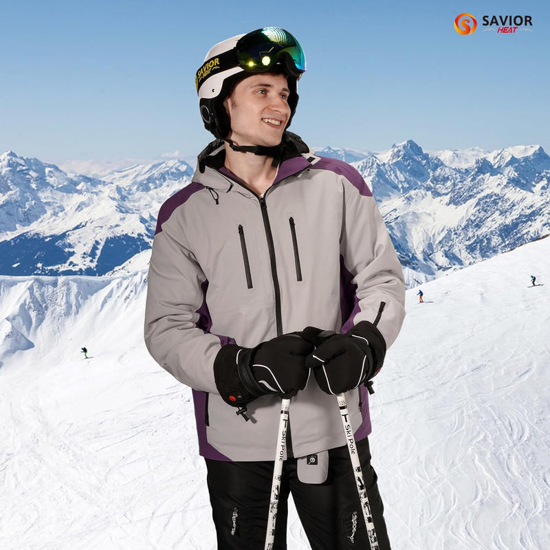 Load image into Gallery viewer, Snow Deer Heated Gloves, Unisex Rechargeable Battery Powered Electric Heating Glove for Winter Outdoor Working Snow Ski Snowboarding Hunting Snowmobiling Motorcycle Riding