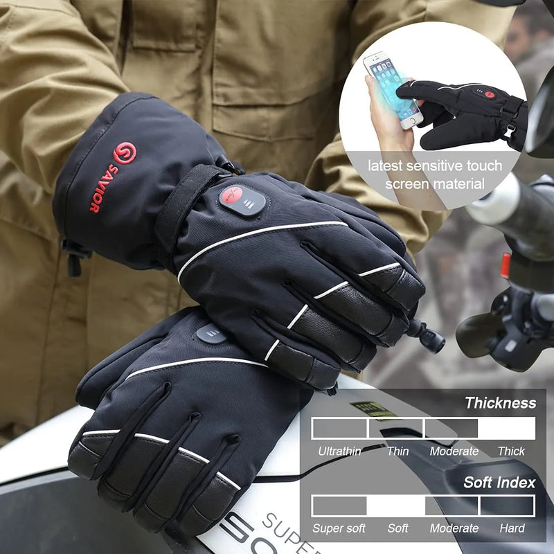 Load image into Gallery viewer, Snow Deer Heated Gloves for Men Women, Rechargeable Electric Heated Gloves ,Heated Skiing Gloves and Snowboarding Gloves