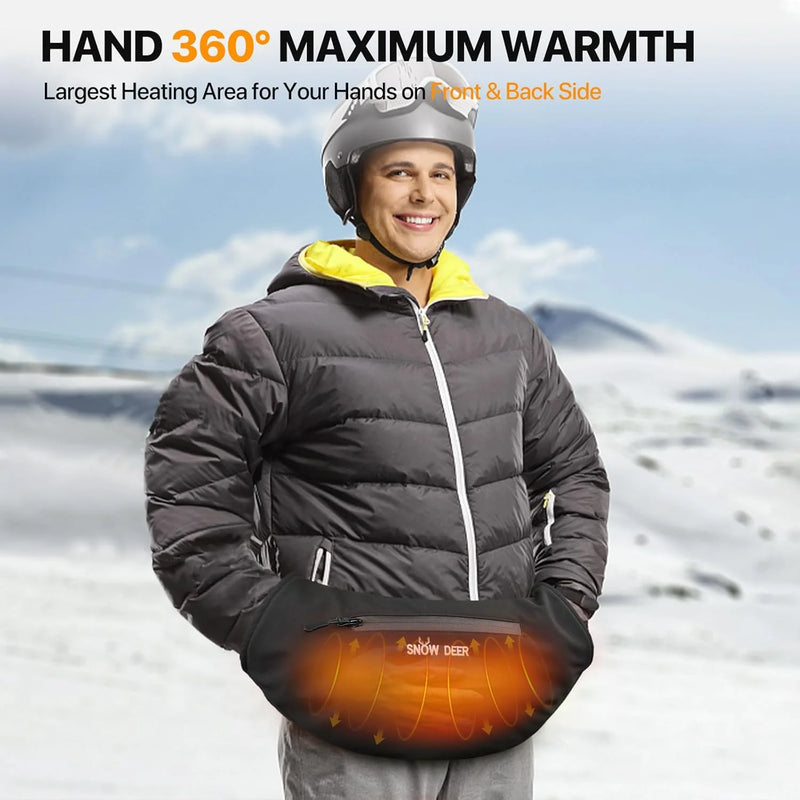 Load image into Gallery viewer, SNOW DEER Heated Hand Muff with 7.4V Rechargeable Battery, Electric Hand Warmer Pouch for Hunting Golf Camping Winter Outdoor