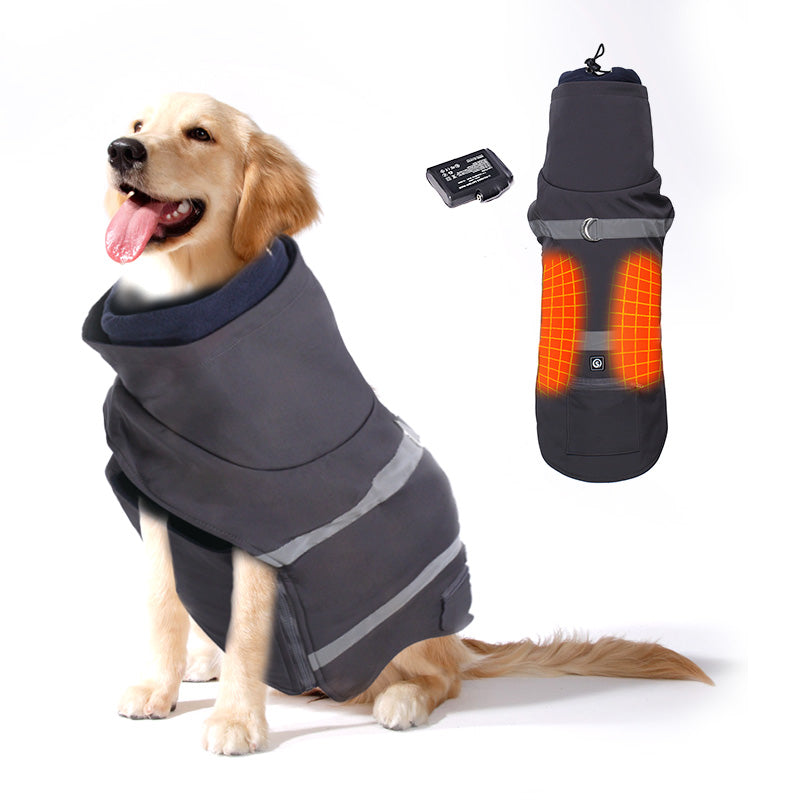 Load image into Gallery viewer, SNOW DEER Heated Dog Warm Coat - Winter Jacket with Power Bank, Outdoor Apparel Vest Indoor Warm Clothes Coat Heated Dog Clothes