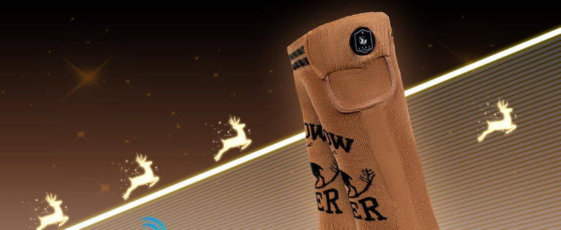 Load image into Gallery viewer, SNOW DEER Hunting Heated Socks with App Control for Men Women, Rechargeable Electric Heating Warm Sock for Motorcycle Hunting Ski Hiking Cold Winter Work Washable