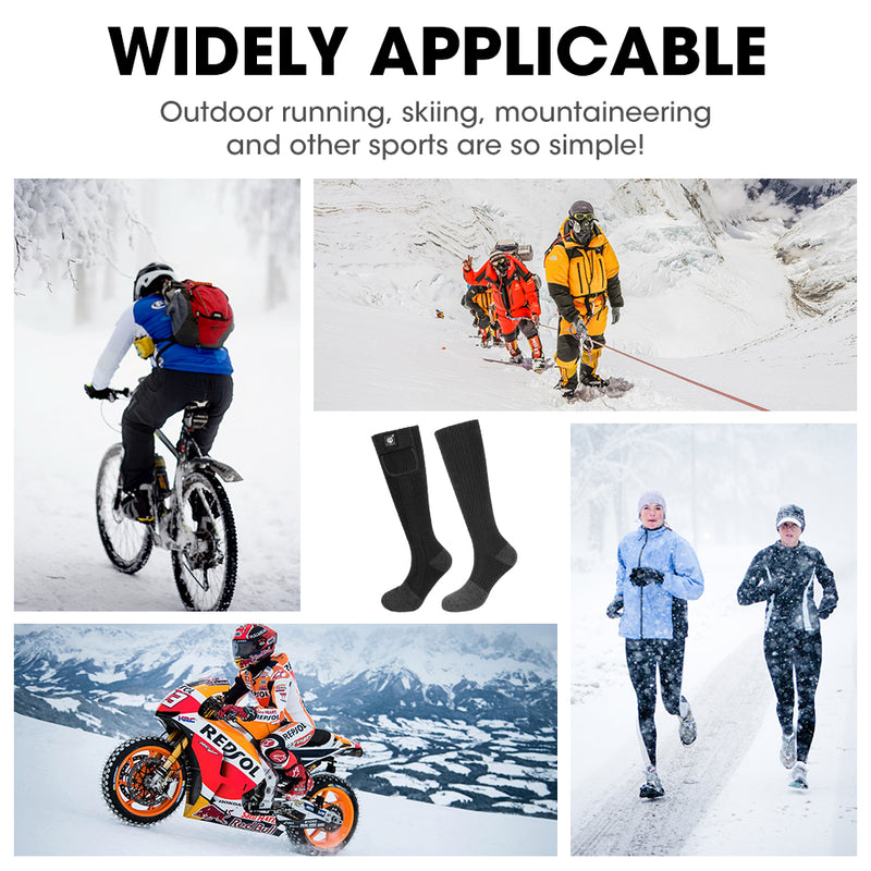Load image into Gallery viewer, SNOW DEER Heated Socks,Men Women Electric Battery Socks Foot Warmer
