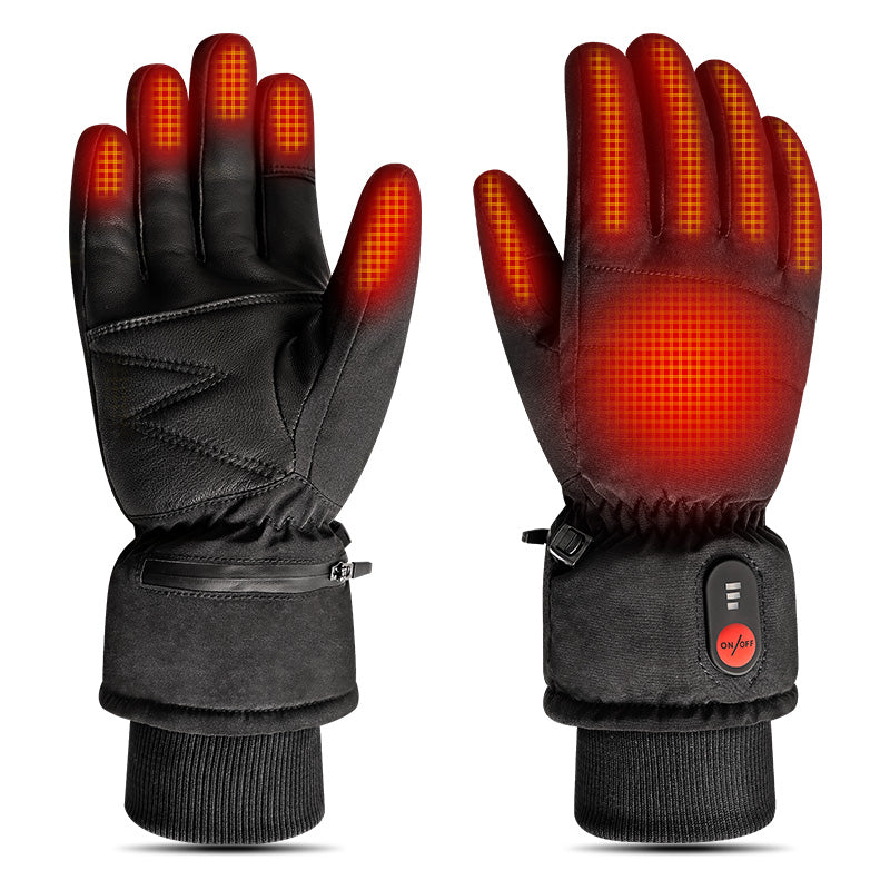 Load image into Gallery viewer, SNOE DEER Electric Heated Gloves for Men Women, 7.4V 2200mAH Rechargeable Battery Heated Work Glove, Touchscreen Winter Hand Warmer Gloves for Motorcycle Skiing Riding Arthritis & Raynaud's