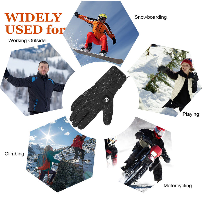 Load image into Gallery viewer, Snow Deer Heated Glove for Men Women, Rechargeable Battery Electric Savior Heated Gloves, Winter Warm Glove for Arthritis Raynaud, Gloves Riding Ski Snowboarding Hiking Cycling Hand Warmers