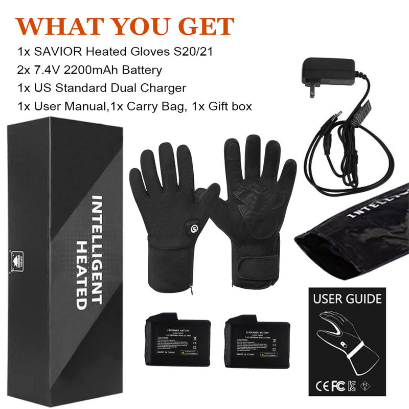 Load image into Gallery viewer, Snow Deer Heated Glove for Men Women, Rechargeable Battery Electric Savior Heated Gloves, Winter Warm Glove for Arthritis Raynaud, Gloves Riding Ski Snowboarding Hiking Cycling Hand Warmers