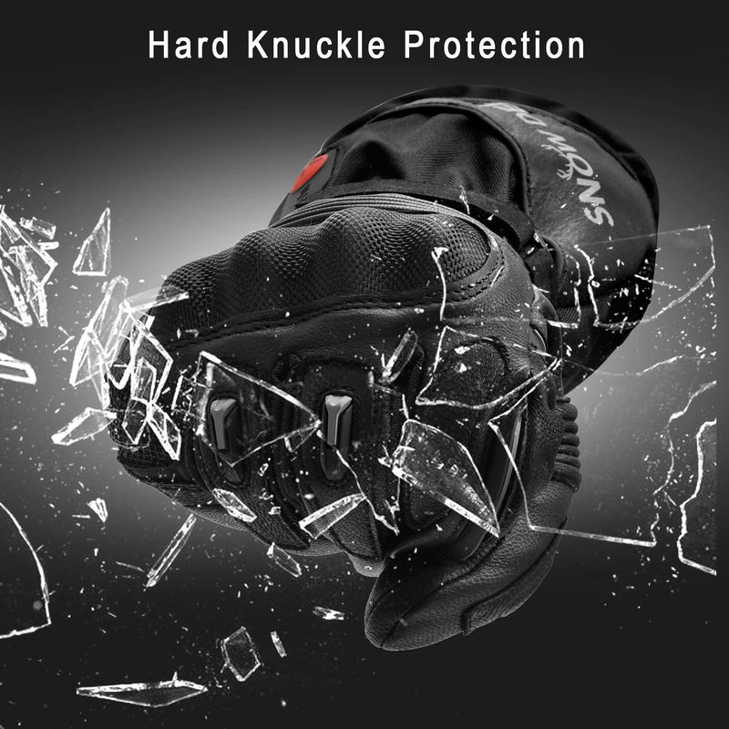 Load image into Gallery viewer, SNOW DEER Heated Motorcycle Gloves - 7.4V Electric Rechargeable Battery Waterproof Gloves for Men Women,Winter Biking Cycling Hunting Fishing Skiing Riding Powered Gloves
