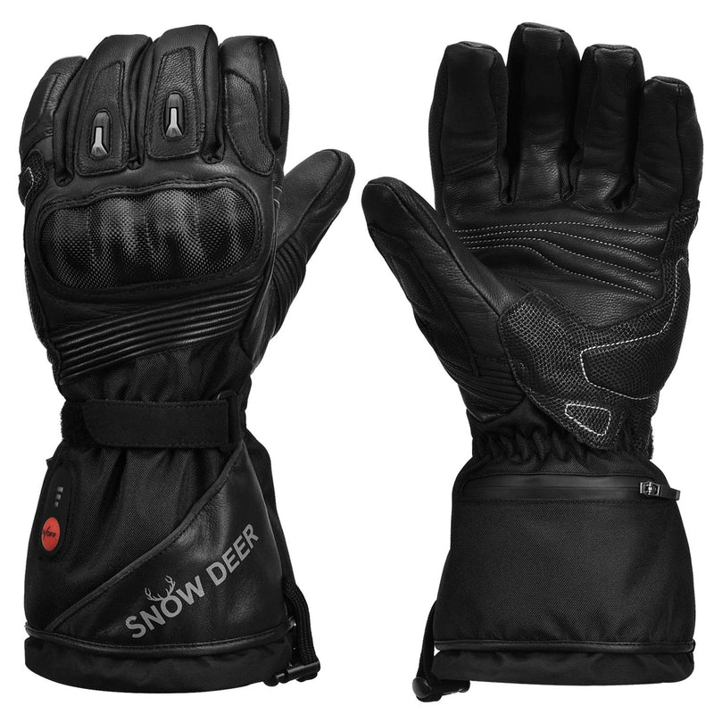 Load image into Gallery viewer, SNOW DEER Heated Motorcycle Gloves - 7.4V Electric Rechargeable Battery Waterproof Gloves for Men Women,Winter Biking Cycling Hunting Fishing Skiing Riding Powered Gloves