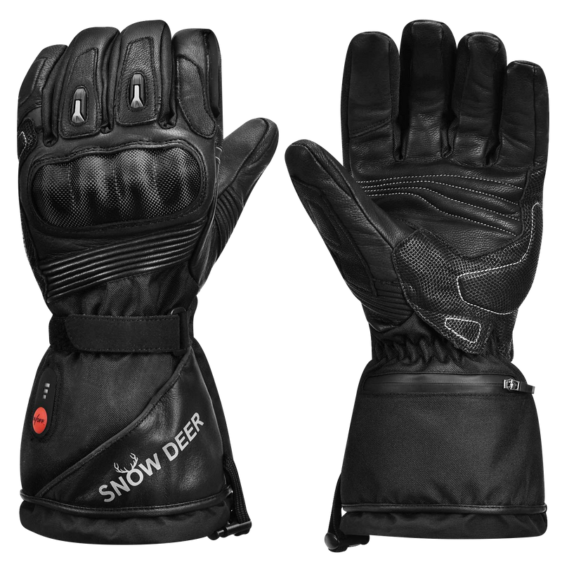Load image into Gallery viewer, SNOW DEER Heated Motorcycle Gloves - 7.4V Electric Rechargeable Battery Waterproof Gloves for Men Women,Winter Biking Cycling Hunting Fishing Skiing Riding Powered Gloves