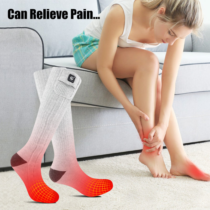 Load image into Gallery viewer, SNOW DEER Upgraded Heated Socks for Skiing, Hiking and Camping - Stay Warm and Comfortable in Cold Weather - Christmas Gift Idea