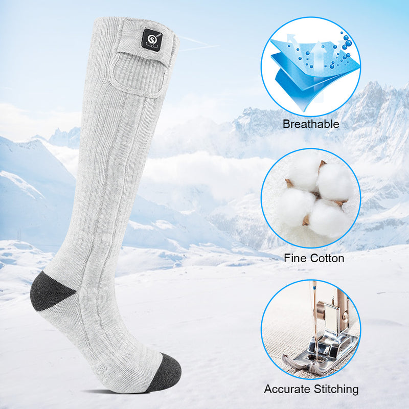 Load image into Gallery viewer, SNOW DEER Upgraded Heated Socks for Skiing, Hiking and Camping - Stay Warm and Comfortable in Cold Weather - Christmas Gift Idea