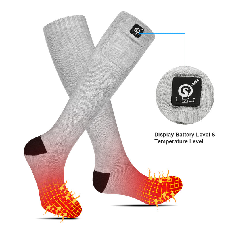 Load image into Gallery viewer, SNOW DEER Upgraded Heated Socks for Skiing, Hiking and Camping - Stay Warm and Comfortable in Cold Weather - Christmas Gift Idea