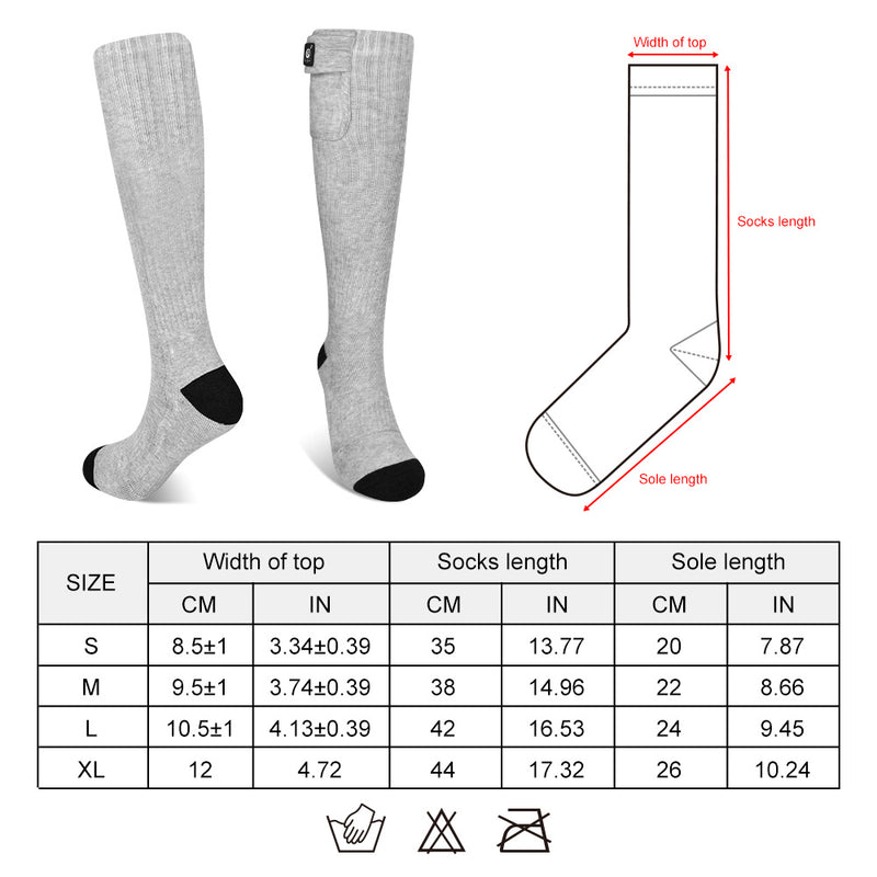 Load image into Gallery viewer, SNOW DEER Upgraded Heated Socks for Skiing, Hiking and Camping - Stay Warm and Comfortable in Cold Weather - Christmas Gift Idea