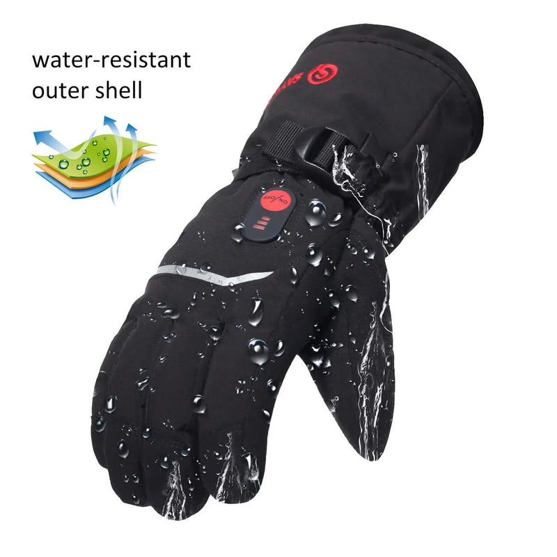 Load image into Gallery viewer, Snow Deer Heated Gloves, Unisex Rechargeable Battery Powered Electric Heating Glove for Winter Outdoor Working Snow Ski Snowboarding Hunting Snowmobiling Motorcycle Riding